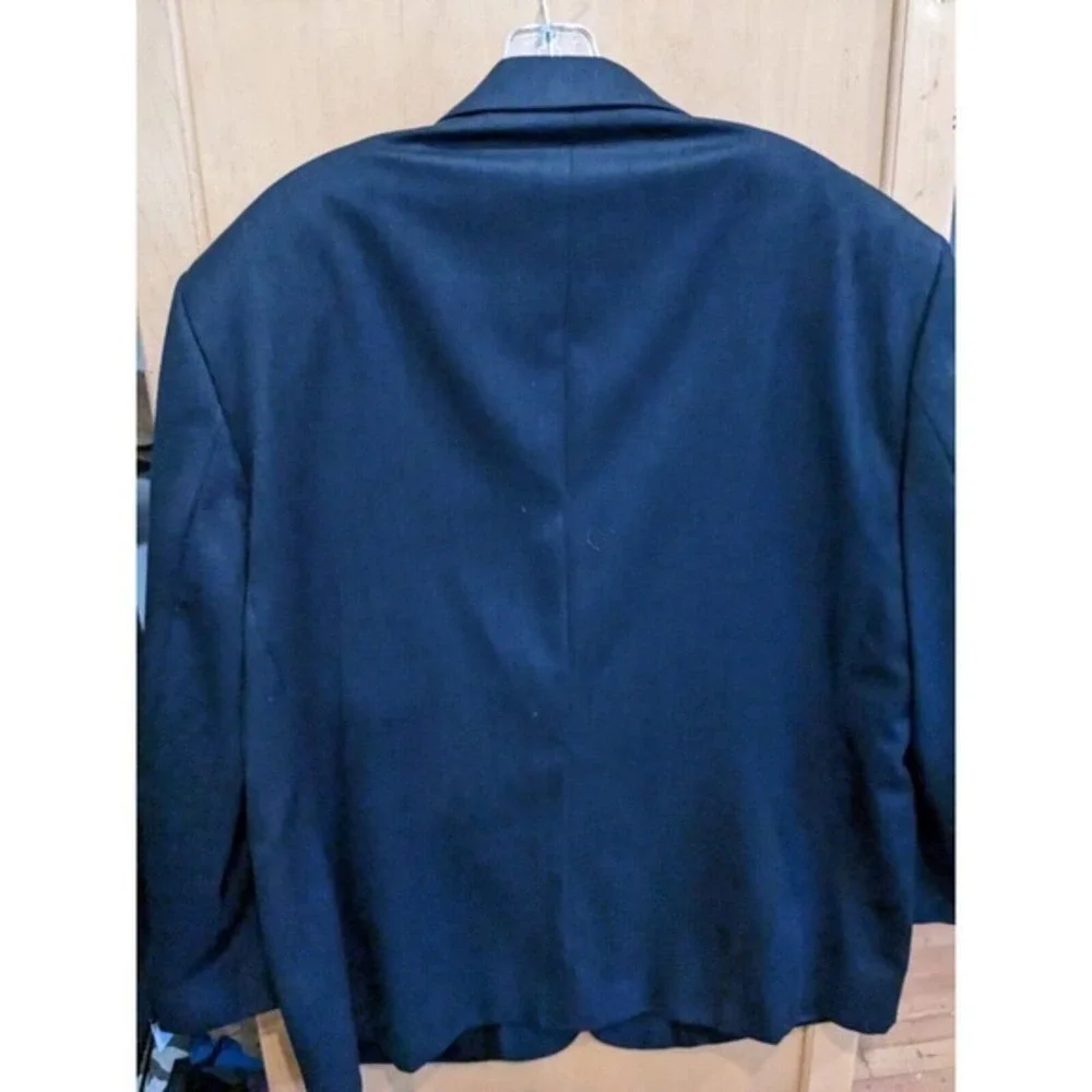 Pronto Uomo Platinum‎ Blazer 48R Wool Blue Sport Jacket 2 Button